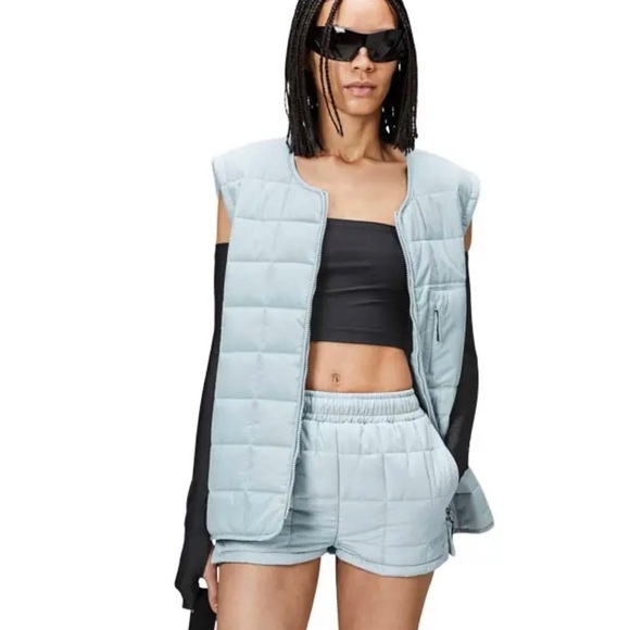 Rains Liner Vest Sky blue vest . Size Xs . New. - Picture 1 of 14